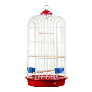 Imagem de Gaiola Redonda Raiada Grande Para Passaros 126