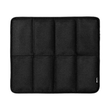 Imagem de Generic Almofada para acampamento ao ar livre dobrável à prova d'água almofada de assento portátil para jardim festival de música acampamento caminhadas ao ar, Preto