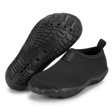 Imagem de Sapatilha Infantil Antiderrapante Menino e Menina Conforto Natação Praia Areia Hibrida Unissex (Preto, BR, Criança de 9 a 12 anos, Faixa Numérico, 29, 30)