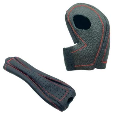 Imagem de Capas em couro manopla câmbio automático e freio de mão Soul Ex 2011 2