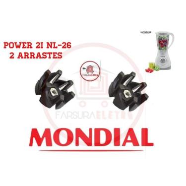 Imagem de Arraste Acoplamento do Copo 2 Peças Liquidificador Mondial Power 2i NL