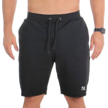 Imagem de Bermuda Moletinho Plus Size Masculina Elástico Cintura Cordão Ajustavel Tamanho Especial G1 ao G5