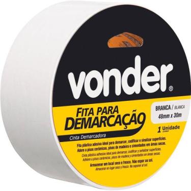 Imagem de Fita para demarcação de solo 48mmx30m branca - Vonder
