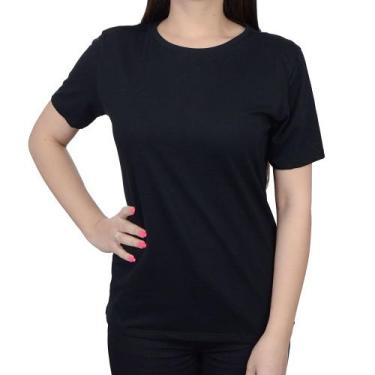 Imagem de Camiseta Feminina Lunender Meia Malha Preto - 00462, G