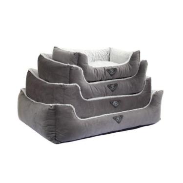 Imagem de Cama Moscou para Cachorro e Gato Pet - Bichinho Chic, Cinza, P