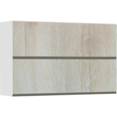 Imagem de Armário Perola Basculante Duplo 120 cm 2 Portas Luciane - Luciane Move