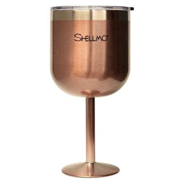Imagem de Taça Térmica a Vácuo para Gin - 530ML - Shellmo, ROSE SHINE