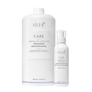 Imagem de Kit Keune Care Absolute Volume Shampoo Litro Protector (2 produtos)