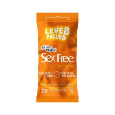 Imagem de Preservativo Sex Free Prolong 8 Unidades