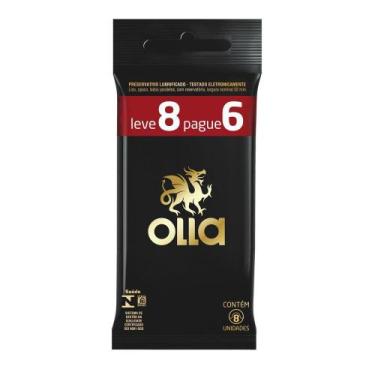 Imagem de Preservativo Olla Lubrificado, Leve 8 E Pague 6 - RECKIT PERFUMARIA