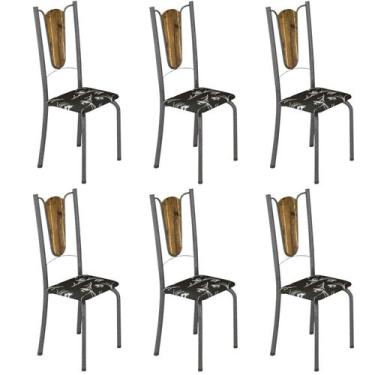 Imagem de Kit 6 Cadeiras Tubulares Júlia - Soma Móveis