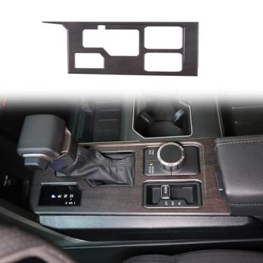 Imagem de Capa de acabamento do painel de mudança de marchas de controle central do carro compatível com Toyot @Tundra/Sequoia 2022-2023 acessórios adesivos decorativos do painel de câmbio do console do carro