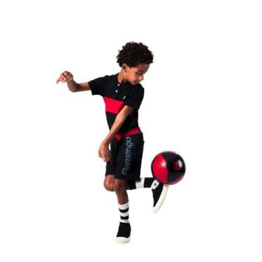 Imagem de Bermuda Moletom Flamengo Reserva Mini, 02, Preto