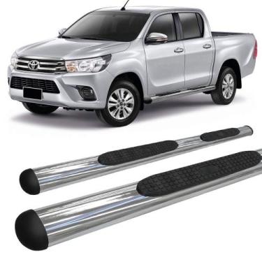 Imagem de Estribo Hilux 2016 a 2020 Oval Oblongo Cromado C D - HOZZ