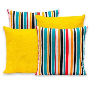 Imagem de Kit 4 Capas de Almofada Gorgurinho com Zíper 40cm x 40cm - Bem Me Quer