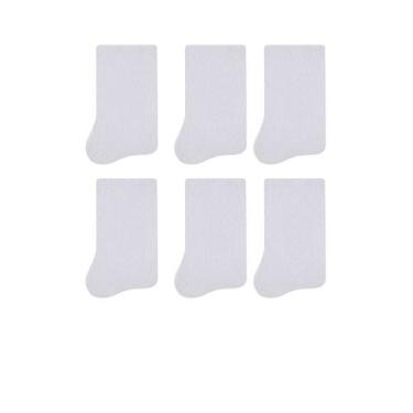 Imagem de 6 Pares De Meias Feminina Selene Anatômicas Cano Médio Sem Punho, Únic