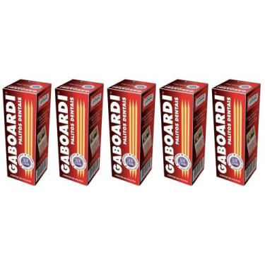 Imagem de Palitos de Dente ou Petisco de Madeira 400 Unidades - GABOARDI, kit5pa