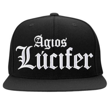Imagem de Boné Bordado - Agios Lucifer Baphomet Satan Diabo Hell 666  - HIPERCAP