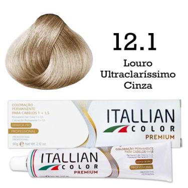 Imagem de Coloração 12.1 Louro Ultraclaríssimo Cinza  Itallian Color