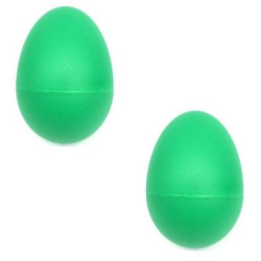 Imagem de Kit 2 Shaker ovo plastico chocalho VERDE egg - MXP