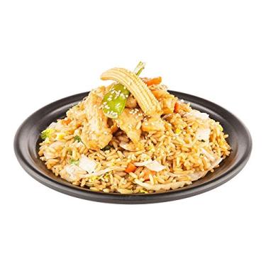 Imagem de Pratos de jantar Voga de 20 x 20 cm, 10 pratos redondos para servir – Pequenos, em forma livre, com melamina preta, para festas e eventos, para aperitivos ou sobremesas – restaurante