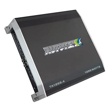 Imagem de Autotek Amplificador de áudio automotivo de potência máxima de 1200 watts Série TA 4 canais Classe AB Design com faixa de frequência de 10Hz-20kHz e aprimoramento de graves de 12 dB - Modelo TA-1255.4