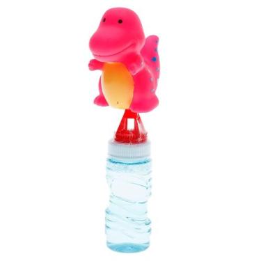 Imagem de Brinquedo Lança Bolha de Sabão Várias Cores Animais Dinossauros - Bric