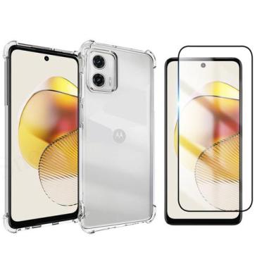 Imagem de Kit Capa Capinha Para Moto G73 5g Anti Impacto + Película 3d - Danet, 