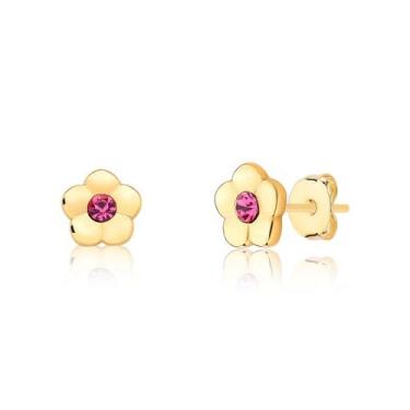 Imagem de Brinco Florzinha Revestido em Ouro - VL ACCESSOIRES