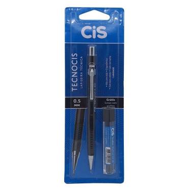 Imagem de Lapiseira Técnica TecnoCIS 0.5 mm c/ grafite 2b em Blister, Preto