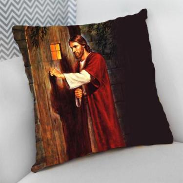 Imagem de Almofada Decorativa Cheia c/ Zíper Estampas Evangélico Católico - Delu