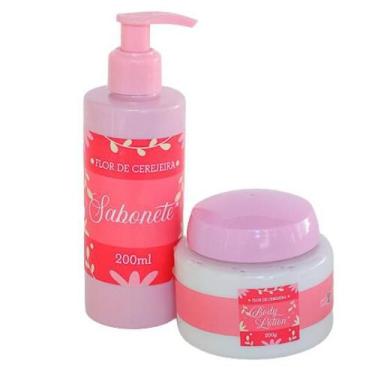 Imagem de Kit Sabonete e Hidratante Flor de Cerejeira - Farmacia capim limao