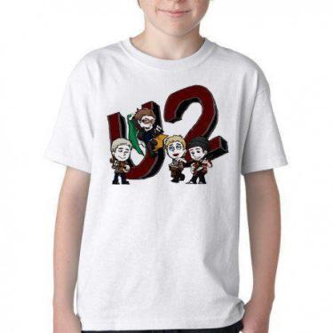 Imagem de Camiseta Infantil ou adulto U2 Desenho Blusa Criança todos tamanhos - 