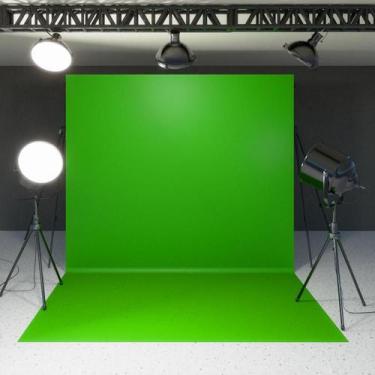 Imagem de Fundo Fotográfico Infinito Chroma Key Tecido 1,80x3,0m - Fadrix, Verde