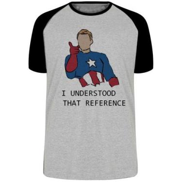 Imagem de Camiseta  Capitão América  entendi a referência Blusa Plus Size extra 