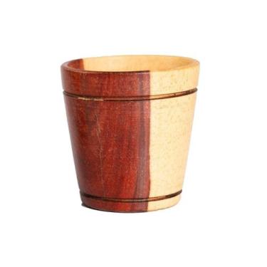 Imagem de Copinho de Pau Madeira 6x4cm - Colheres de Pau
