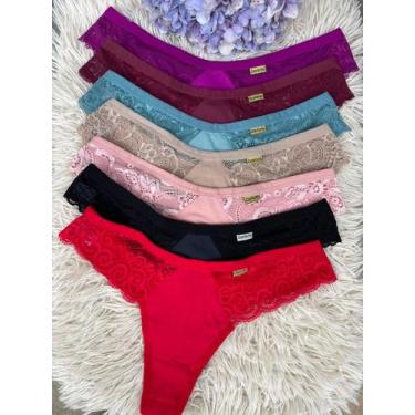 Imagem de Kit 5 Calcinhas Fio Duplo Conforto e Sensual - DJU Moda Íntima, M