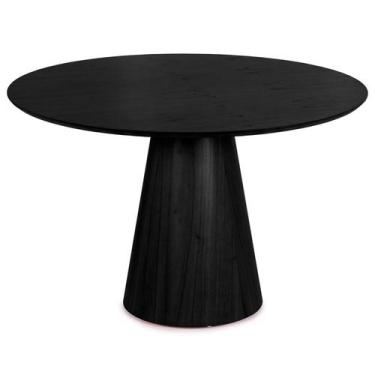 Imagem de Mesa de Jantar Redonda Orquídea 120cm em Madeira de Reflorestamento - 