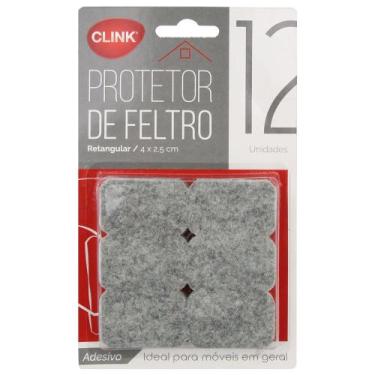 Imagem de Protetor Para Móveis Pé de Mesa e Cadeira em Feltro - Clink, 12 peças 