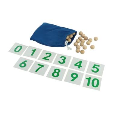 Imagem de Generic Cartões Montessori Ensino Números Contagem Brinquedos com Saco de Armazenamento Presentes Brinquedo de Madeira Jogos de Matemática para Crianças para