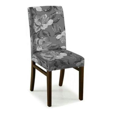Imagem de 08 Capas Cadeira Jantar Malha Gel Com Elástico Estampadas - Campari, E
