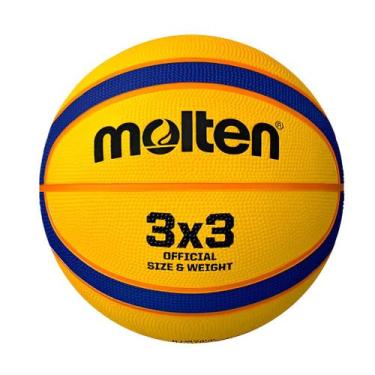 Imagem de Bola de Basquete 3x3 Molten Basketball Rubber Cover MOLTENB33T2010, Ún