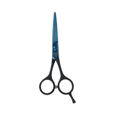 Imagem de Tesoura profissional precision classica titan azul 5.0 - MEGA PROFISSI