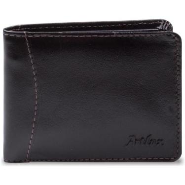 Imagem de Carteira Couro Masculina Artlux 910, Cafe