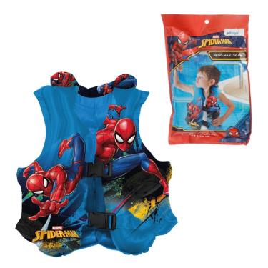 Imagem de Colete Inflável Spider-Man Aventura e Proteção para Crianças
