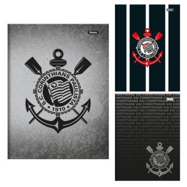 Imagem de 3 Cadernos Corinthians Brochurão 80fls Oficial Timão Fiel - Foroni