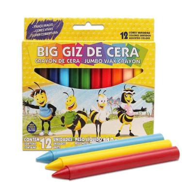 Imagem de Kit 3 Big Giz De Cera Jumbo - Acrilex