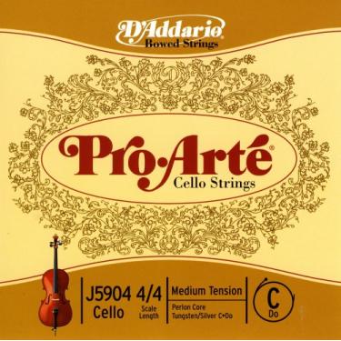 Imagem de D'Addario Pro-Arté Violoncelo 10Blk C 4/4 Med (J59044/4M-B10)
