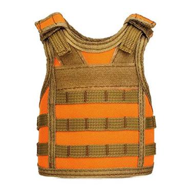 Imagem de Roupas de animais pequenos Arnês estilo militar tiras ajustáveis de ombro malha macia confortável durável Nylon acolchoado colete furão Guiné-porco hamster coelho filhote pequeno animal de estimação roupas acessórioHAICHEN TEC laranja