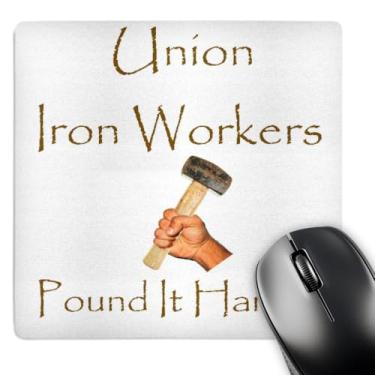 Imagem de 3dRose Mouse pad LLC 20 x 20 x 0,65 cm, Iron Workers (mp_29654_1)